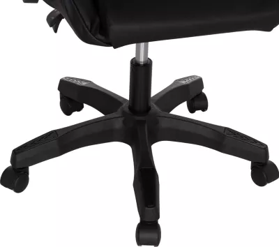 Karrige gaming STRATUS FH1231.01, e zezë, me jastëkë për mes dhe qafë, 62x62x119cm