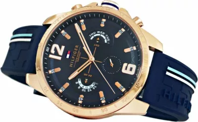 Orë dore për meshkuj Tommy Hilfiger, kaltër