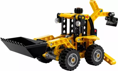 Set LEGO Technic Backhoe Loader 42197, 104 pjesë, verdhë/zi