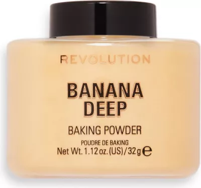 Pudër e lirshme për fytyrë Makeup Revolution Baking Powder Banana Deep 32g