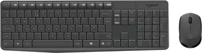 Set maus dhe tastierë Logitech MK235 920-007931 shtrirje US-International, e zezë