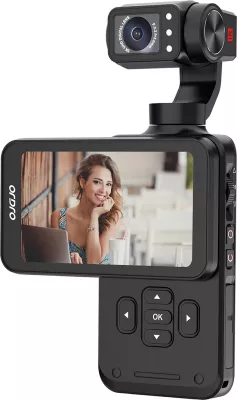 Kamerë xhepi Ordro Pocket M5 me gimbal 3-aksial, 5K, e zezë