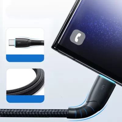 Kabllo Joyroom Starry Series SA32-AC3, USB-A në USB-C, 1m, 3A, e zezë