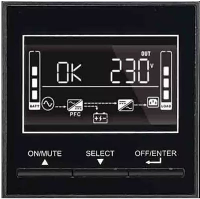 UPS TECNOWARE EVO DSP PLUS FGCEDP1202RTIEC 1200VA Rack/Tower, IEC C13, e zezë