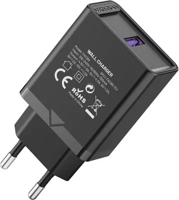 Karikues USB Vention FACB0-EU, 22.5W, i zi