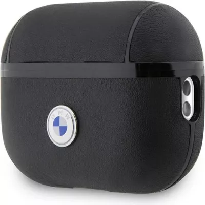 Mbështjellës BMW për AirPods Pro 2, Signature, lëkurë, i zi