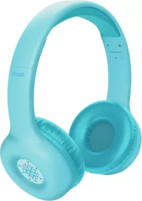 Kufje Trust Nouna, me ose pa kabllo, Bluetooth, USB Type-C, Kaltër