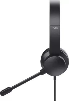 Kufje Trust HS-201 me mikrofon, USB Type-A, e zezë