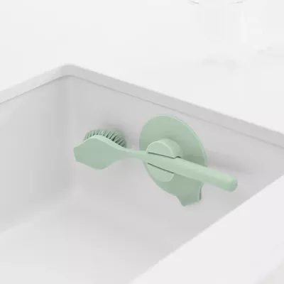 Furçë për enë Brabantia SinkSide 215780 me mbajtëse thithëse, me gërvishtës, mint