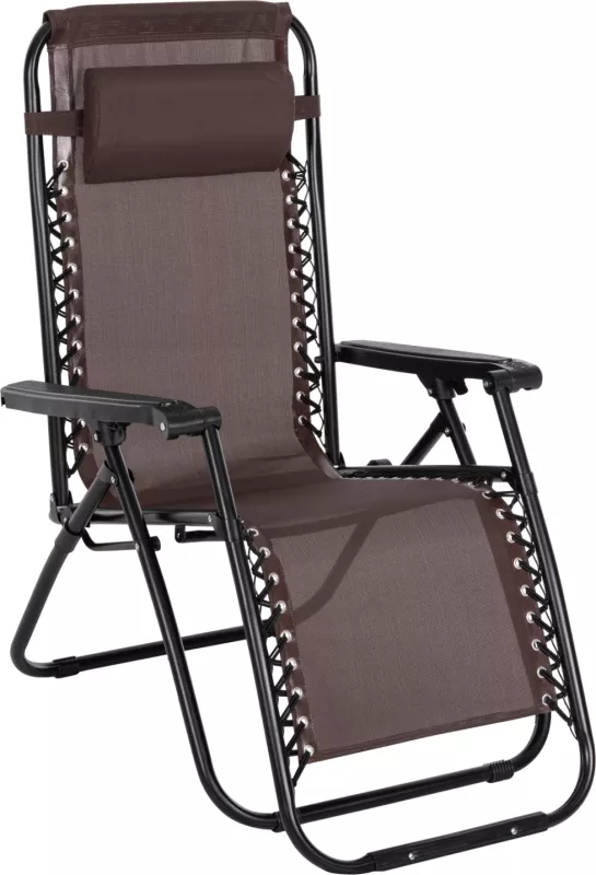 Karrige relaksuese COMPANION, tekstilene kafe, metal i zi, FH5095.13, 67x145x110cm