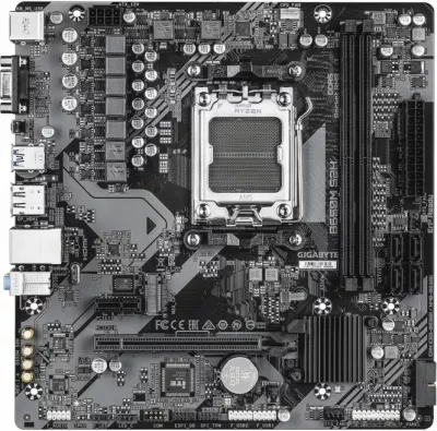 Pllakë amë GIGABYTE B650M S2H, AM5, mATX, DDR5, 4x SATA3, M.2, USB 3.2 Gen1, DisplayPort/HDMI