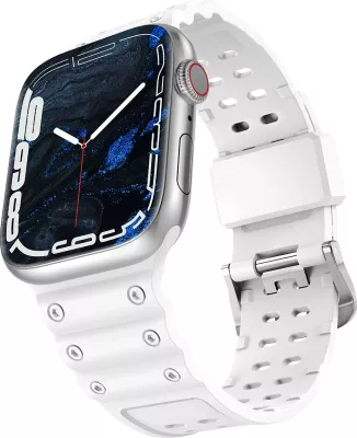 Rrip për Apple Watch Hurtel Strap Triple Protection, TPU, i bardhë