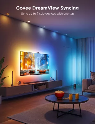 Set ndriçimi LED për TV Govee Envisual TV Backlight 3 Lite Kit 55-65\", RGB, me kamerë + 2 shufra drite