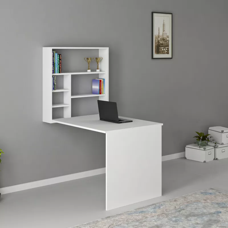 Tavolinë studimi Hanah Home, Sedir, e bardhë