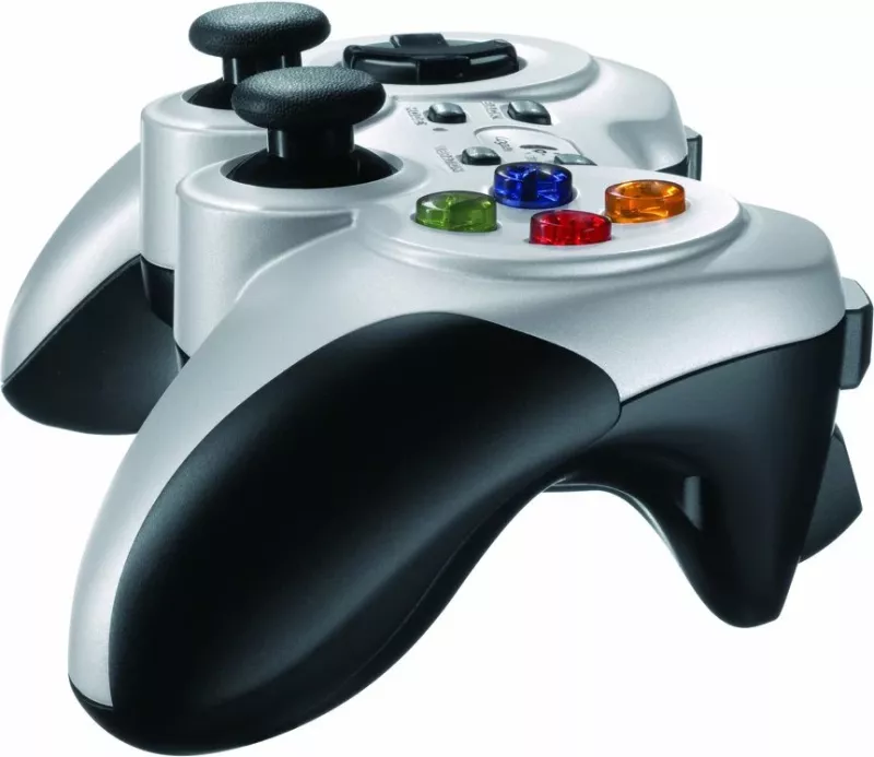 Gamepad Logitech F710 wireless USB, 12 butona programmabil, argjendt/zi thumbnail 3