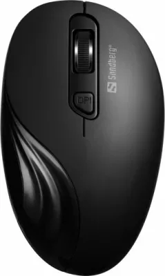 Maus pa kabllo Sandberg 631-03, 2.4 GHz, 1600 DPI, me USB-A receiver, i zi