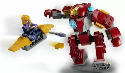 Set ndërtimi LEGO Iron Man Hulkbuster vs. Thanos, 66 pjesë, plastikë, shumëngjyrësh