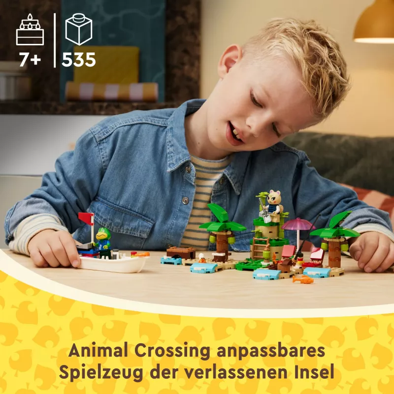 Set ndërtimi LEGO Animal Crossing Kapp'n's Island Boat Tour 233 pjesë, multingjyrësh