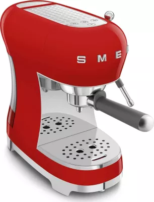 Aparat ekspresi SMEG ECF02RDEU, 1.1L, 15 bar, i kuq