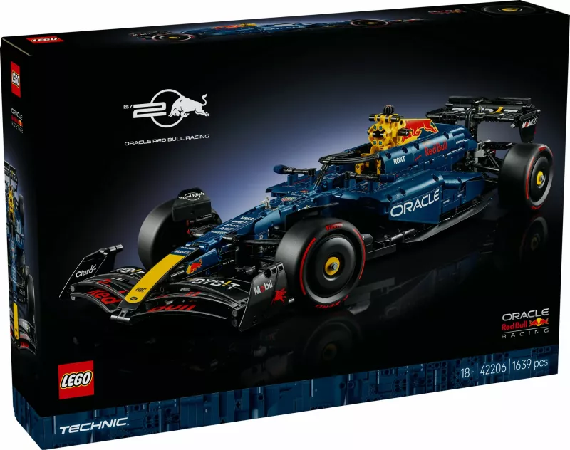 Set ndërtimi LEGO Technic Oracle Red Bull Racing RB20 F1, 1639 pjesë, multingjyrësh