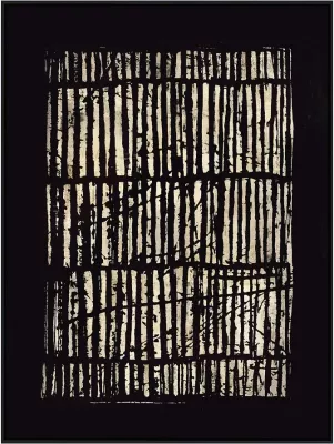Pikturë dekorative Multiply, kanavacë, MDF, ngjyrë e zezë dhe bezhë, 90x120x4cm