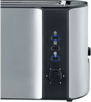 Toster, Severin, AT 2590, 4 feta, inox, argjendt e zi
