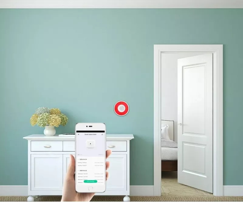 Sirenë wireless Woox R7051, 85 dB, e bardhë