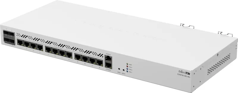 Router MikroTik CCR2116-12G-4S+ Gigabit Ethernet, Bardhë