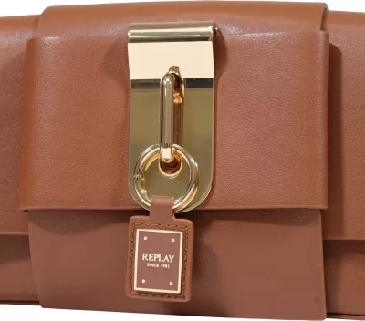 Çantë krahu Replay PLAIN SYNTHETIC FW01BI.000.A7243S për femra, ngjyrë lëkure