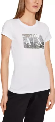 Maicë për femra Armani Exchange 8NYTDL YJ73Z, e bardhë [Madhësia: XS]