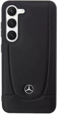 Mbështjellës Mercedes Leather Urban për Samsung Galaxy S23, i zi