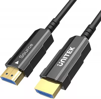 Kabllo HDMI optike UNITEK C11092ASL01-20M, 20m, 4K 60Hz, E zezë