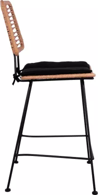 Karrige për bar me jastëk Allegra FH5644 me thurje ngjyrë bezhë 55x56x107 cm