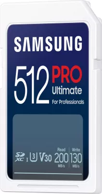 Kartelë SDXC Samsung MB-SY512S 512GB PRO Ultimate, UHS-I, Class 3, e bardhë