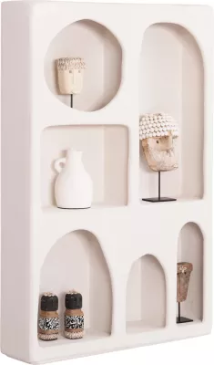 Tallboy Santorini FH18059 MDF ngjyrë off-white 80x18x120H cm