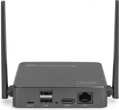 Sistem bashkëpunimi pa tela Digitus Click & Present Pro, desktop, HDMI, Wi-Fi 5, i zi/gri