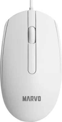 Maus Marvo MS003 me kabllo, 1000 DPI, sensor optik, 3 butona, e bardhë
