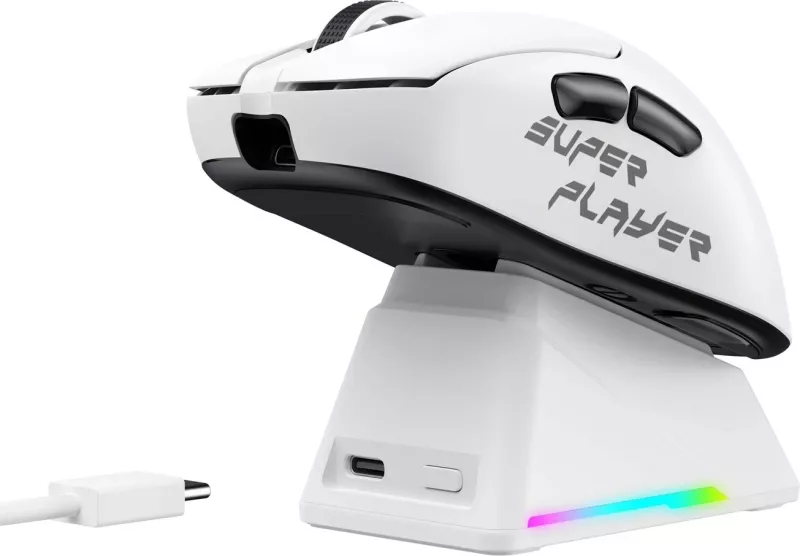 Maus gaming HAVIT StarBlaze-1, me ose pa kabllo, 26000 DPI, i bardhë dhe i zi