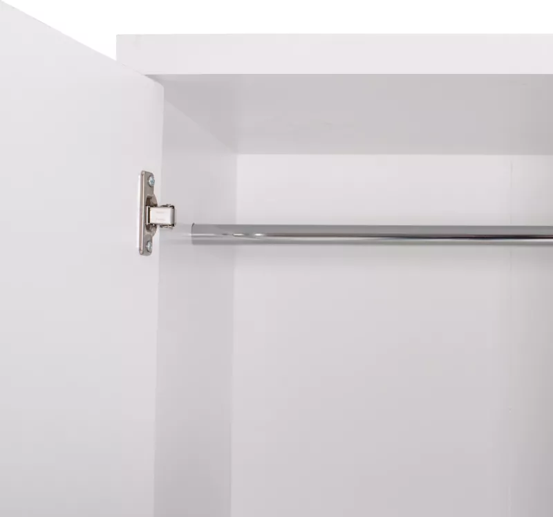 Dollap BAILEY FH337.05 2-dyer 3 rafte melamine, ngjyrë e bardhë, 60x43x181 cm