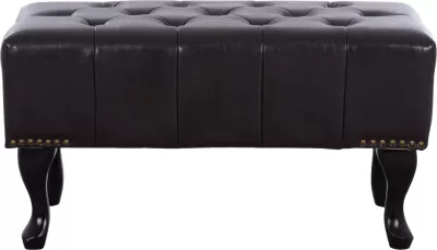 Stol për piano t.Chesterfield EMMA FH226.01 PU ngjyrë kafe e errët 80x44x39 cm