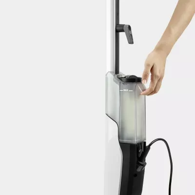 Fshesë me avull, Kärcher, SC 2 Upright EasyFix (1.513-500.0), rregullim avulli 2 nivele, depozitë e heqshme me patron kundër gëlqeres, e bardhë/zezë