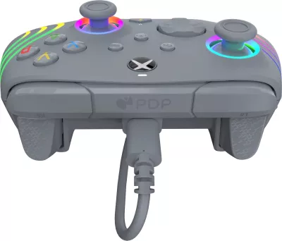 Kontroller i kablluar PDP Afterglow Wave, RGB, USB-C, për Xbox Series X/S & Xbox One & PC, 2.4m, Grey