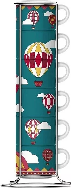 Set filxhanësh Bialetti Winter Wonderland, porcelan, 80 ml, Turquoise