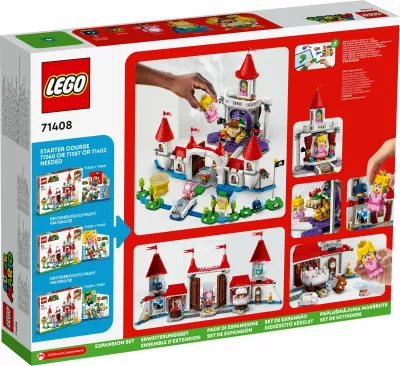 Set ndërtimi LEGO Super Mario Peach’s Castle, 1216 pjesë, shumëngjyrësh