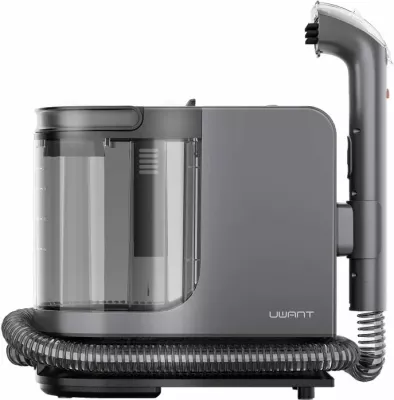 Pastrues me avull dhe nxjerrës njollash Uwant B400 2-në-1, 100°C avull, 65°C ujë i nxehtë, 18000 Pa, 1.2L/1.4L, gri, me aksesorë