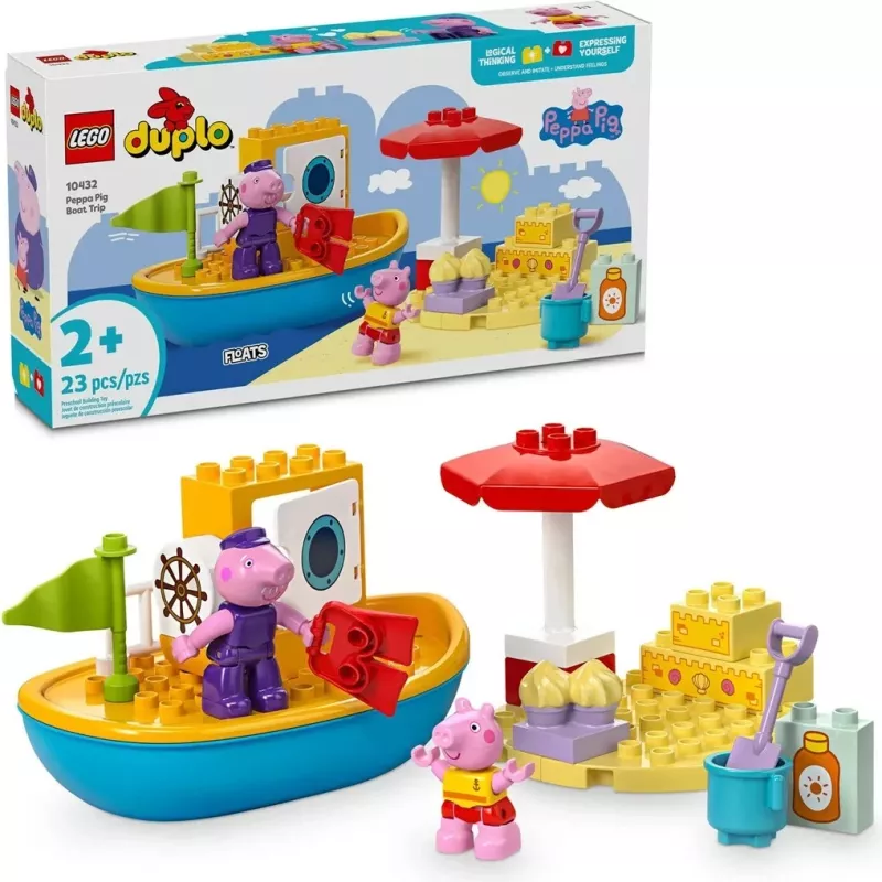 Set LEGO DUPLO Peppa Pig Boat Trip, 23 pjesë
