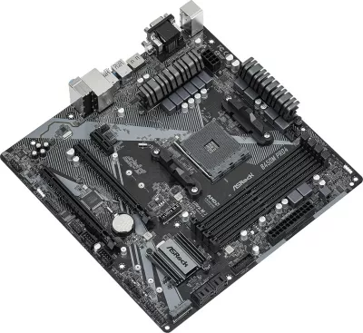Pllakë amë ASRock B450M Pro4 R2.0, AMD, Socket AM4, 128 GB, e zezë