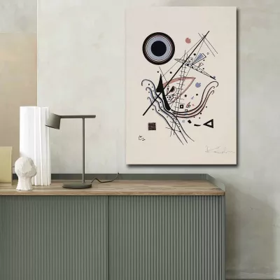 Pikturë dekorative në kanavacë, art Kandinsky, shumëngjyrëshe, 70x100cm