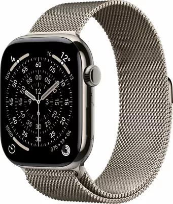 Smartwatch Apple Watch S11 Titan Natur Cellular 46mm Milanaise natyrale