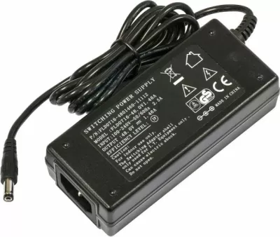Adapter rryme MikroTik 48POW, 48V 1.46A, hyrje 110/220V, i zi, me kabllo rryme